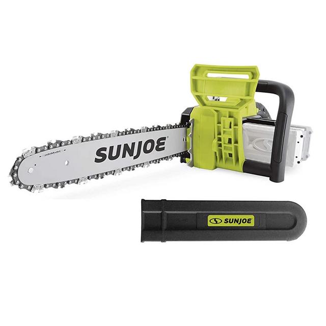 Sun Joe 48V iON+ 16-Inch Cordless Chain Saw (2 x 24V 2.0Ah)