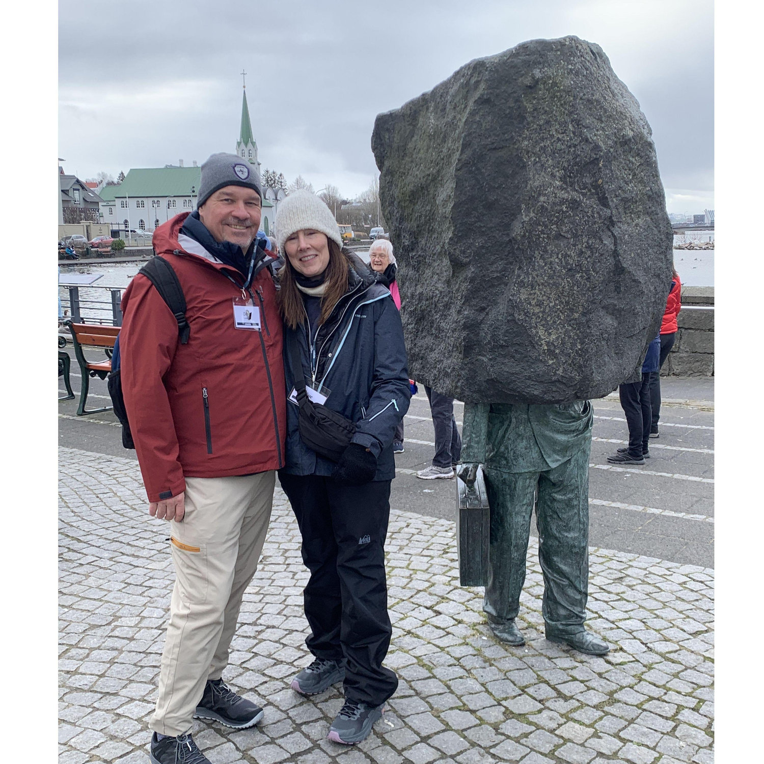In the center of Reykjavik Iceland. 
Monument to the Unknown Bureaucrat. 2024