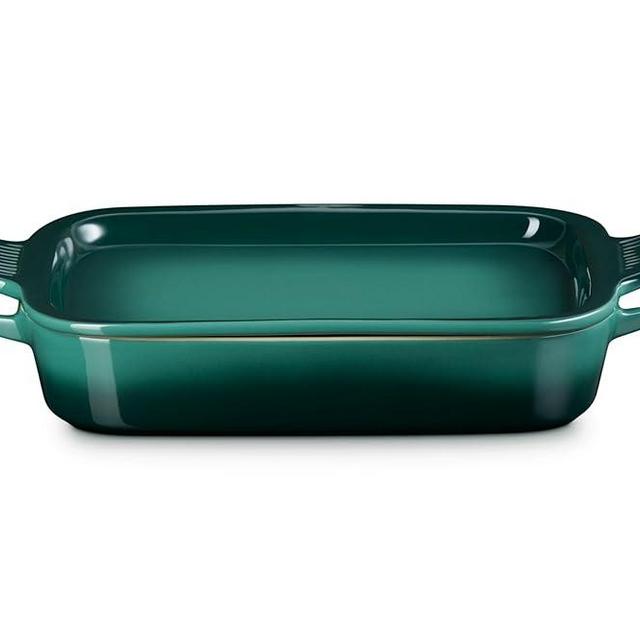 Le Creuset Stoneware Rectangular Dish with Platter Lid, 3 qt., Artichaut