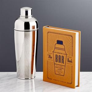 Crate & Barrel | Easton Shaker & Essential Bar Book Set