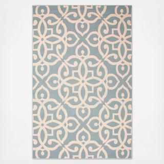 Bloom Scrolled Indoor/Outdoor Area Rug