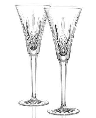 Waterford Stemware, Lismore Toasting Flute Pair