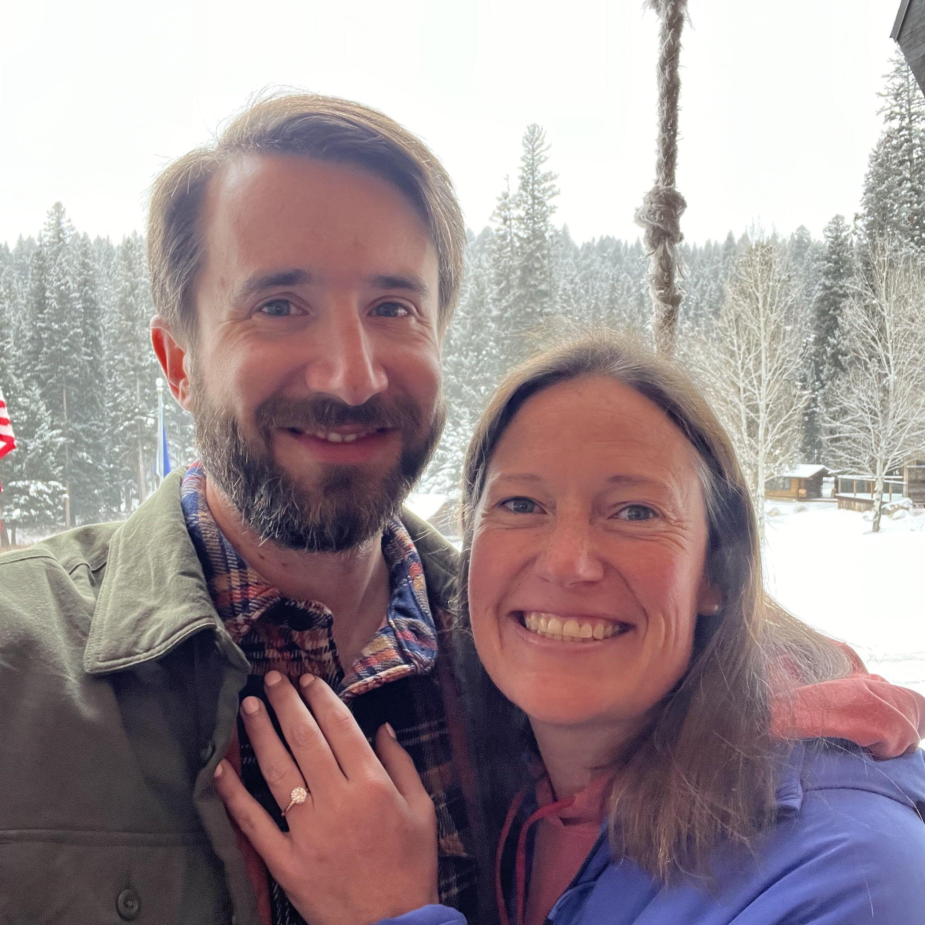 Engaged in Big Sky, Montana!