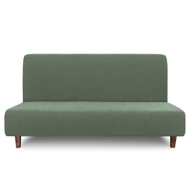 Easy-Going 100% Waterproof Futon Cover, Dual Waterproof Couch Cover, Stretch Jacquard Sofa Cover, Leakproof Furniture Protector for Kids, Pets, Dog and Cat (Grayish Green)