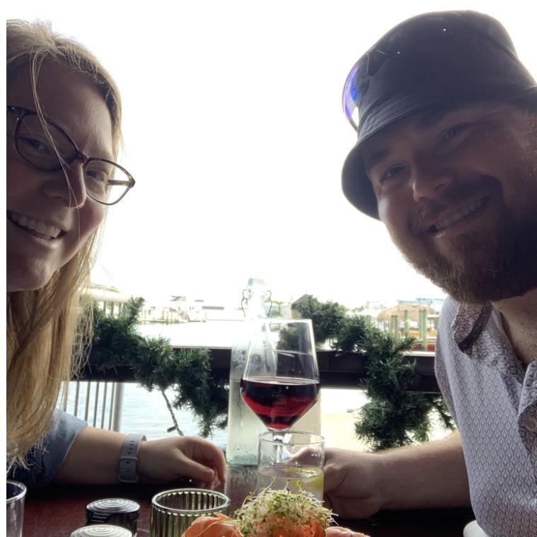 Picture from lunch overlooking the water in Florida from our December vacation with the family.