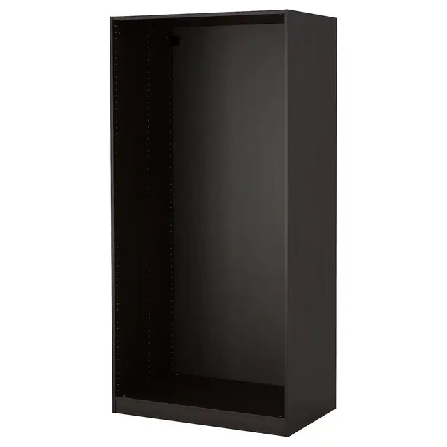 PAX Wardrobe frame, black-brown 39 3/8x22 7/8x79 1/8 "