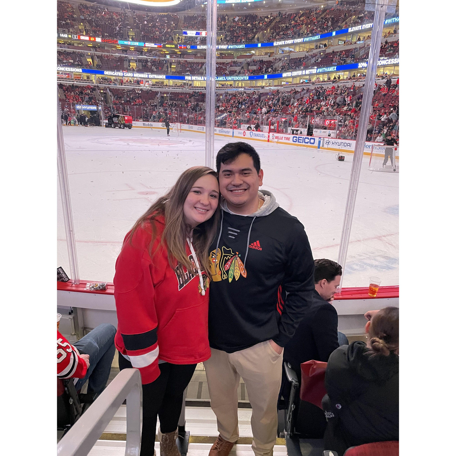 Told her I was taking her to see a hawks game, she thought we were driving to Iowa to see a college basketball game…