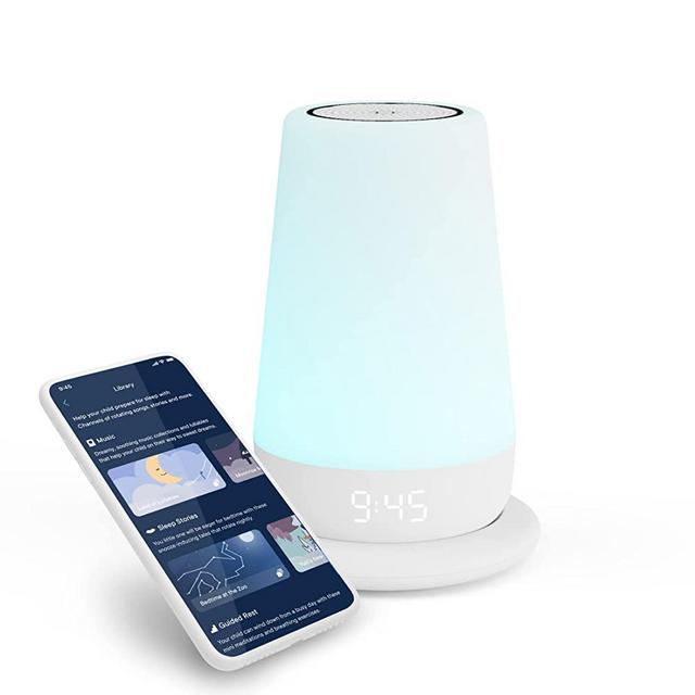 Hatch Rest+ 2nd Gen Portable Dream Machine with Charging Base, Baby, Toddler, Night Light, Sound Machine, Time-to-Rise Time-for-Bed, White Noise, Kids Alarm, Sleep Trainer, Wi-Fi Control via App