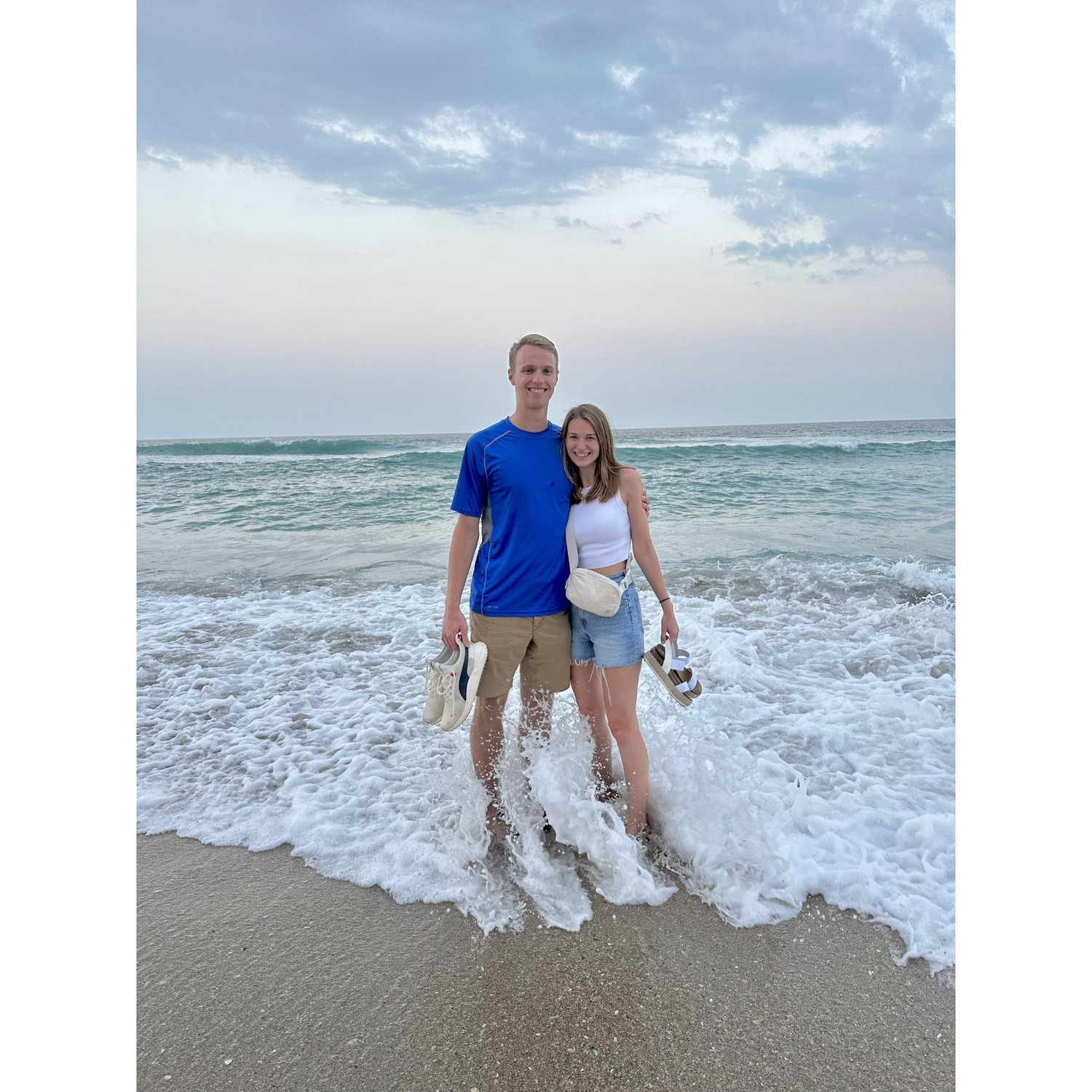 The water snuck up on us for our Photo Op on our trip to the Carolina Coast