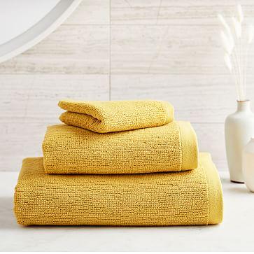 Organic Textured Towel Sets - Set of 6 (2 each)