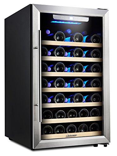 Kalamera 50 Bottle Compressor Wine Refrigerator Single Zone with Touch Control