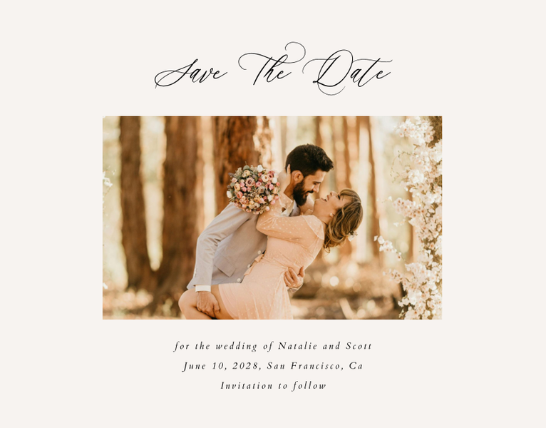 Chapel Photo | Black | Zola Save The Dates