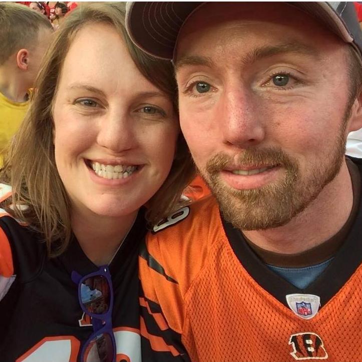 That one time Lucian wore a Bengals jersey in the 20th row of the Bengals/Chiefs game.