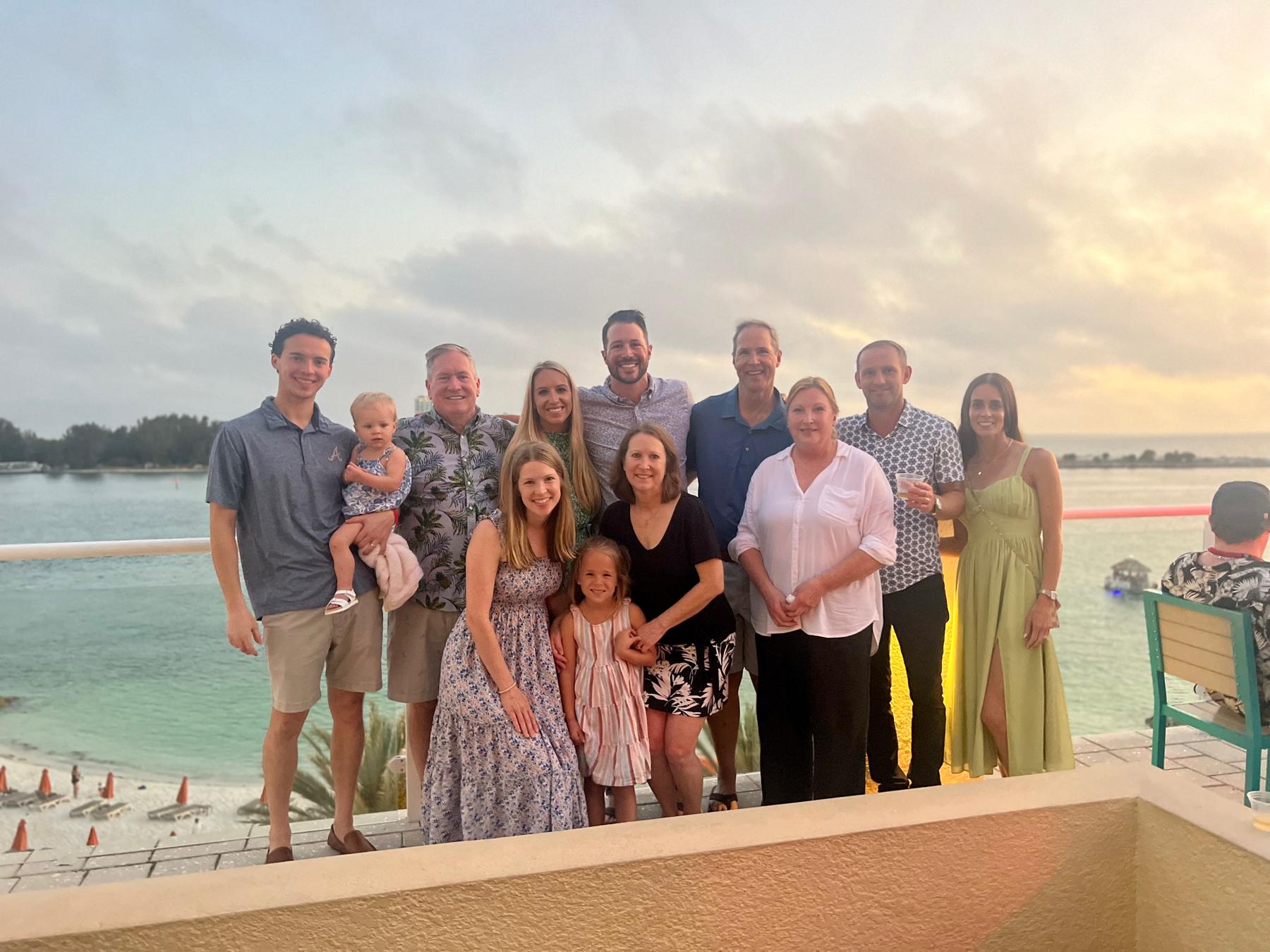 Colin pulled off a beautiful surprise engagement with family and friends in Clearwater Beach!