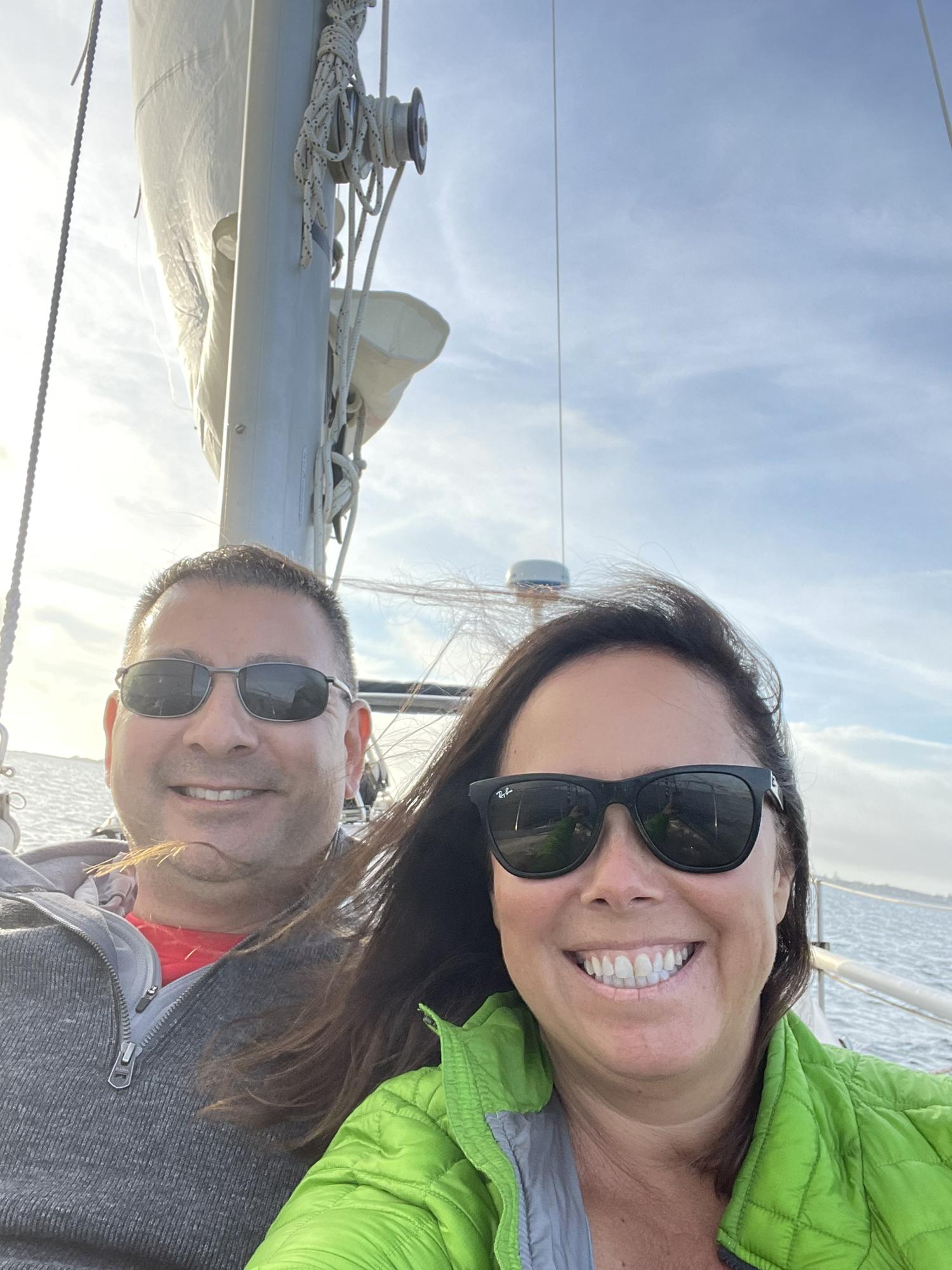 Sunset Sailboat tour in Provincetown, Massachusetts.