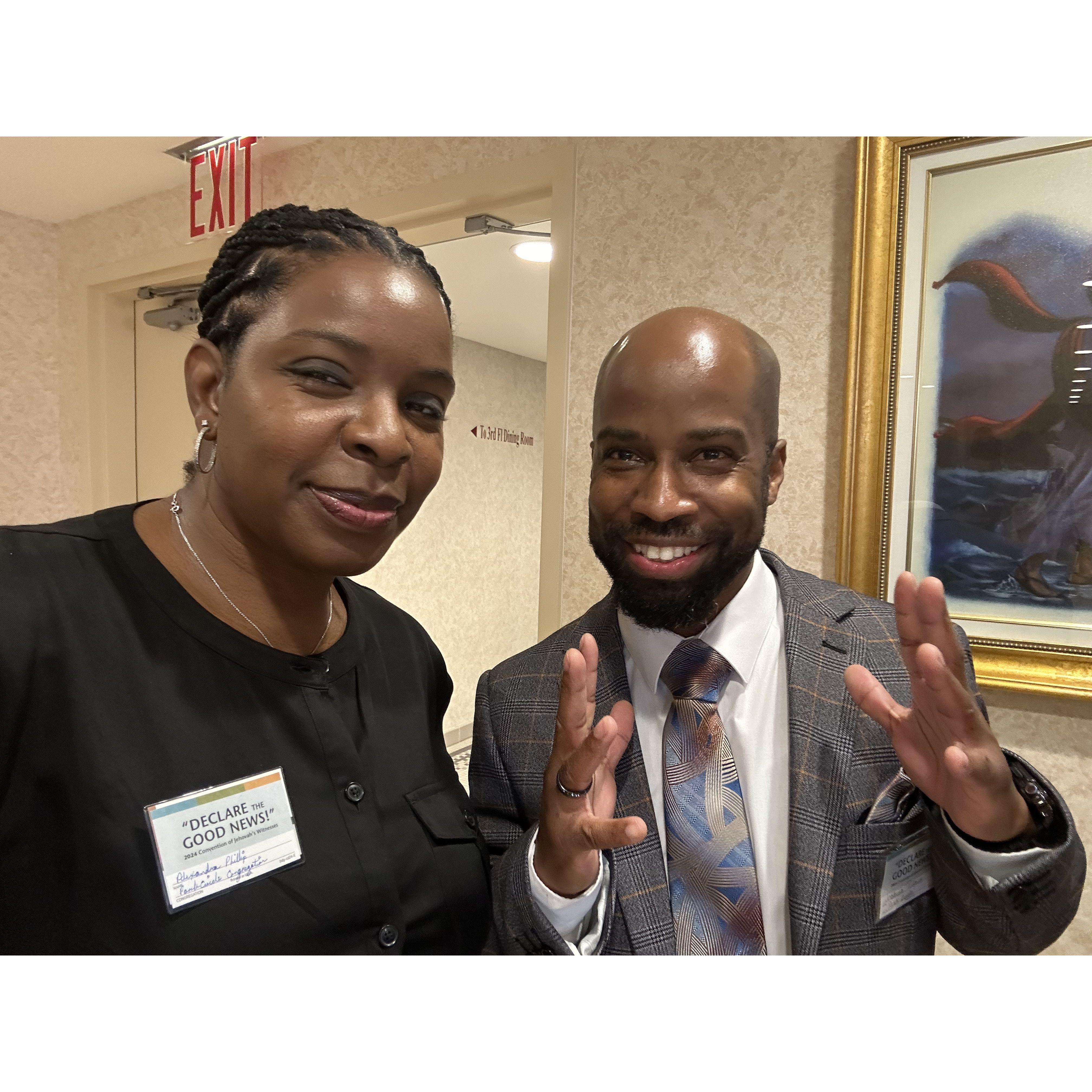 Convention joy! 💙 “Declare the Good News!” — built up, encouraged, and grateful to experience it all together. 

#SpiritualStrength #Convention202