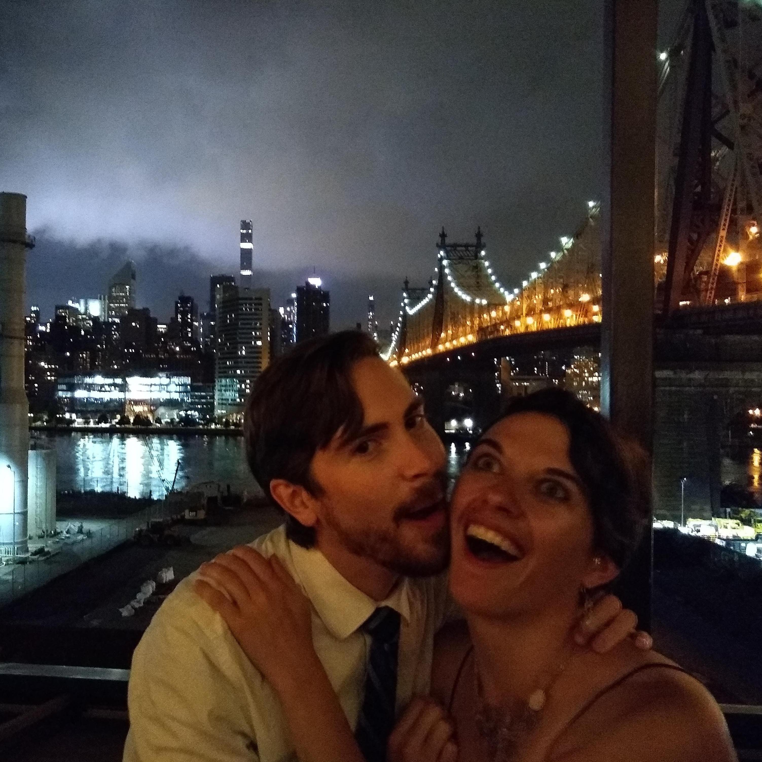 We first said "I love you" right before a friend snapped this pic of us.