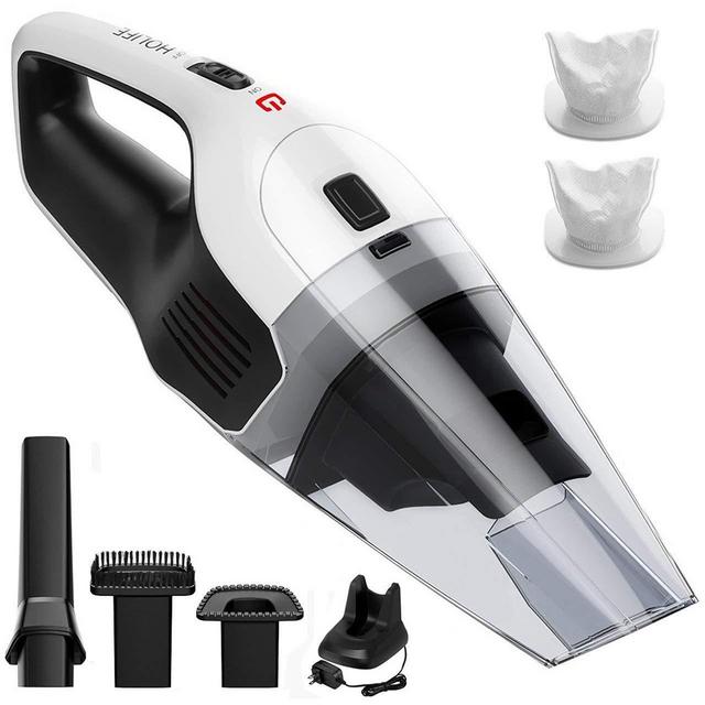 Holife Handheld Vacuum Cordless Hand Vacuum Cleaner Rechargeable Hand Vac, 14.8V Lithium with Quick Charge, Lightweight Wet Dry Vacuum for Home Pet Hair Car Cleaning