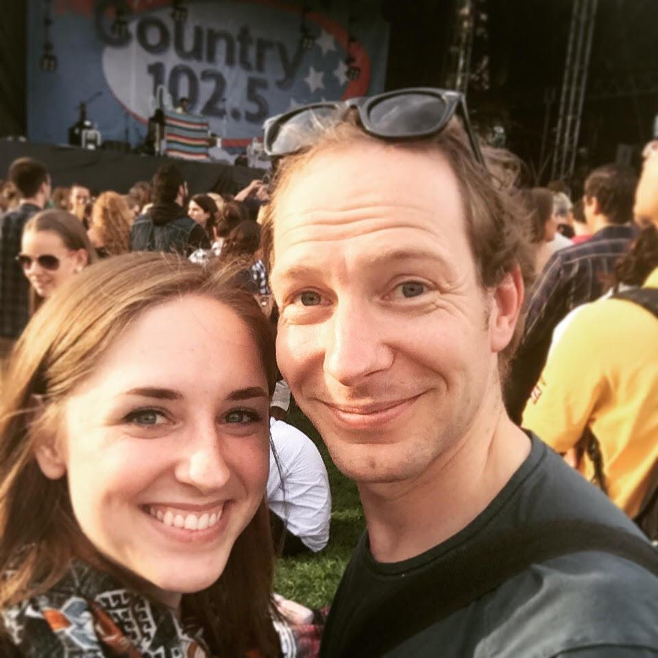 This was our first concert together - and Cees's first country concert! :)