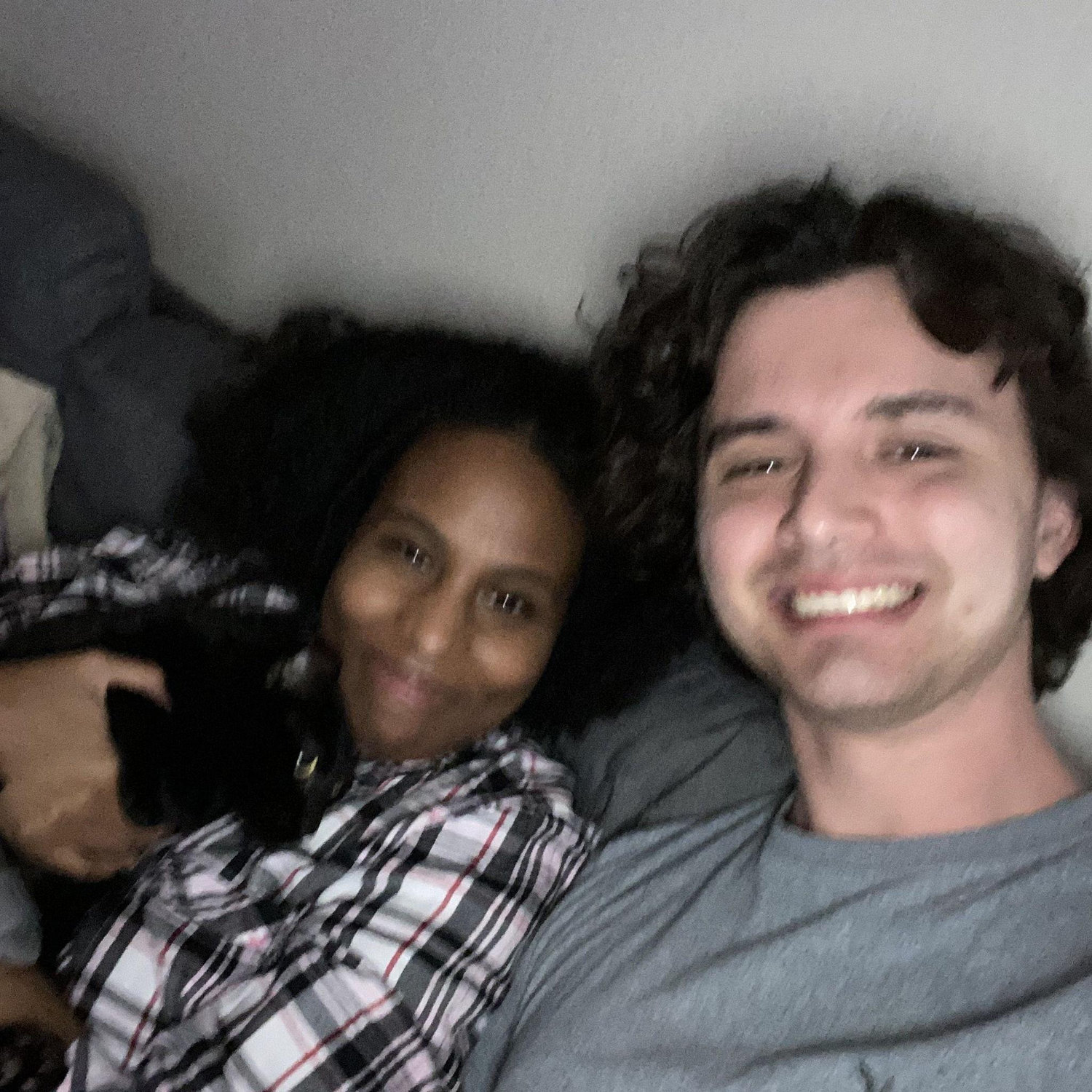 Fun photo with little baby on the couch