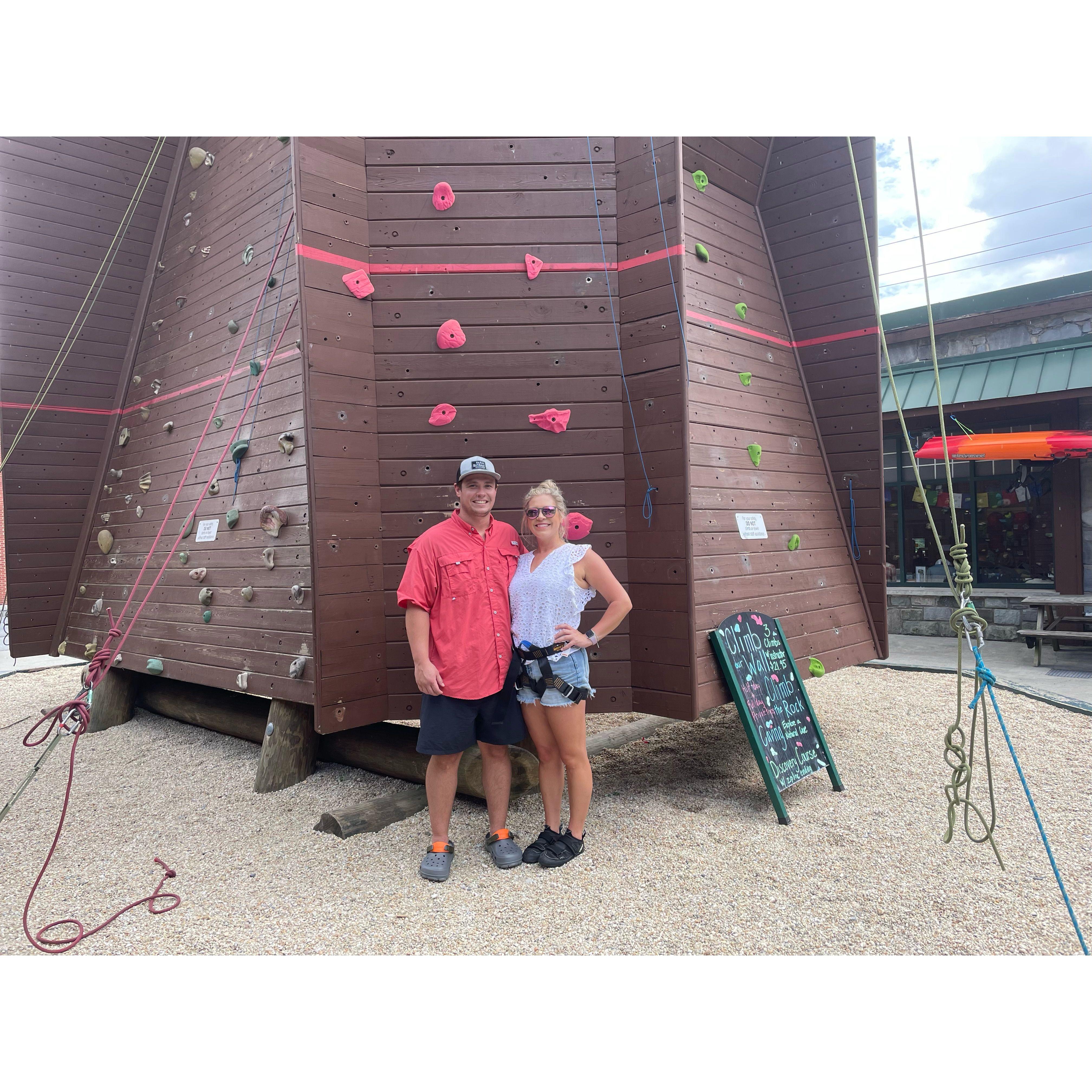 Celebrating Hunter's birthday in Boone, NC - August, 2022