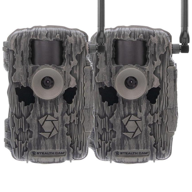 Stealth CAM Fusion X-Pro 2 Pack Dual Sim 36 MP Photo & 720P HD Video 0.4 Sec Trigger Speed Wireless Hunting Trail Camera - Available on AT&T & Verizon