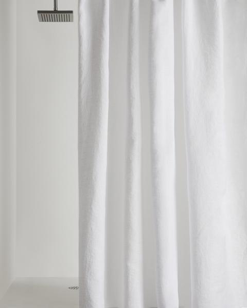 Parachute Linen Shower Curtain w/ Liner & Rings
