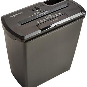 AmazonBasics 8-Sheet Strip-Cut Paper, CD, and Credit Card Shredder