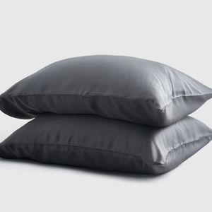 Bamboo Pillowcase Set - King Size in Charcoal