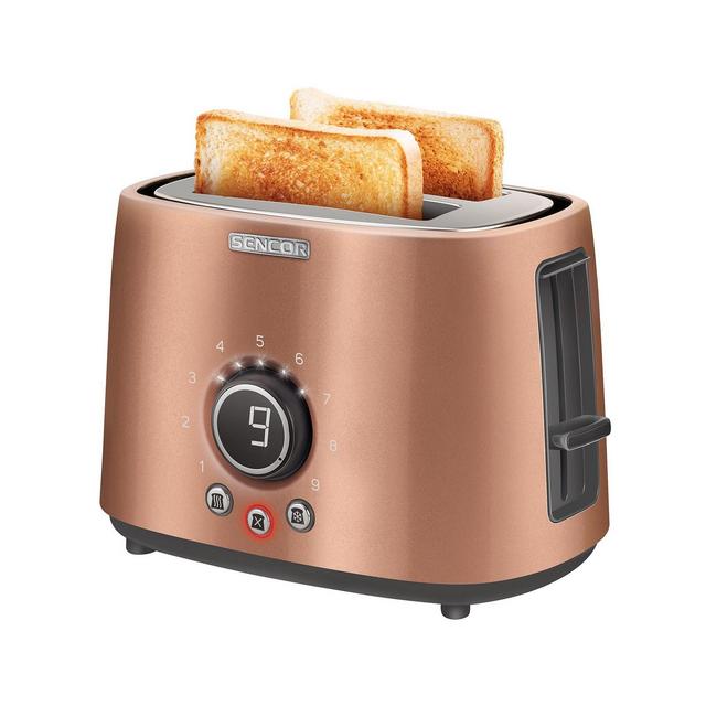 Sencor Stainless Steel 2-Slice 800W Toaster with Digital Button & Rack