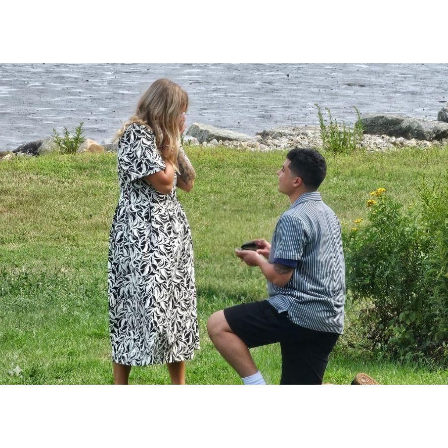The moment Jacob got down on one knee at the Wentworth-Coolidge Mansion in Portsmouth, NH. I waited 6 years for this heartwarming moment!