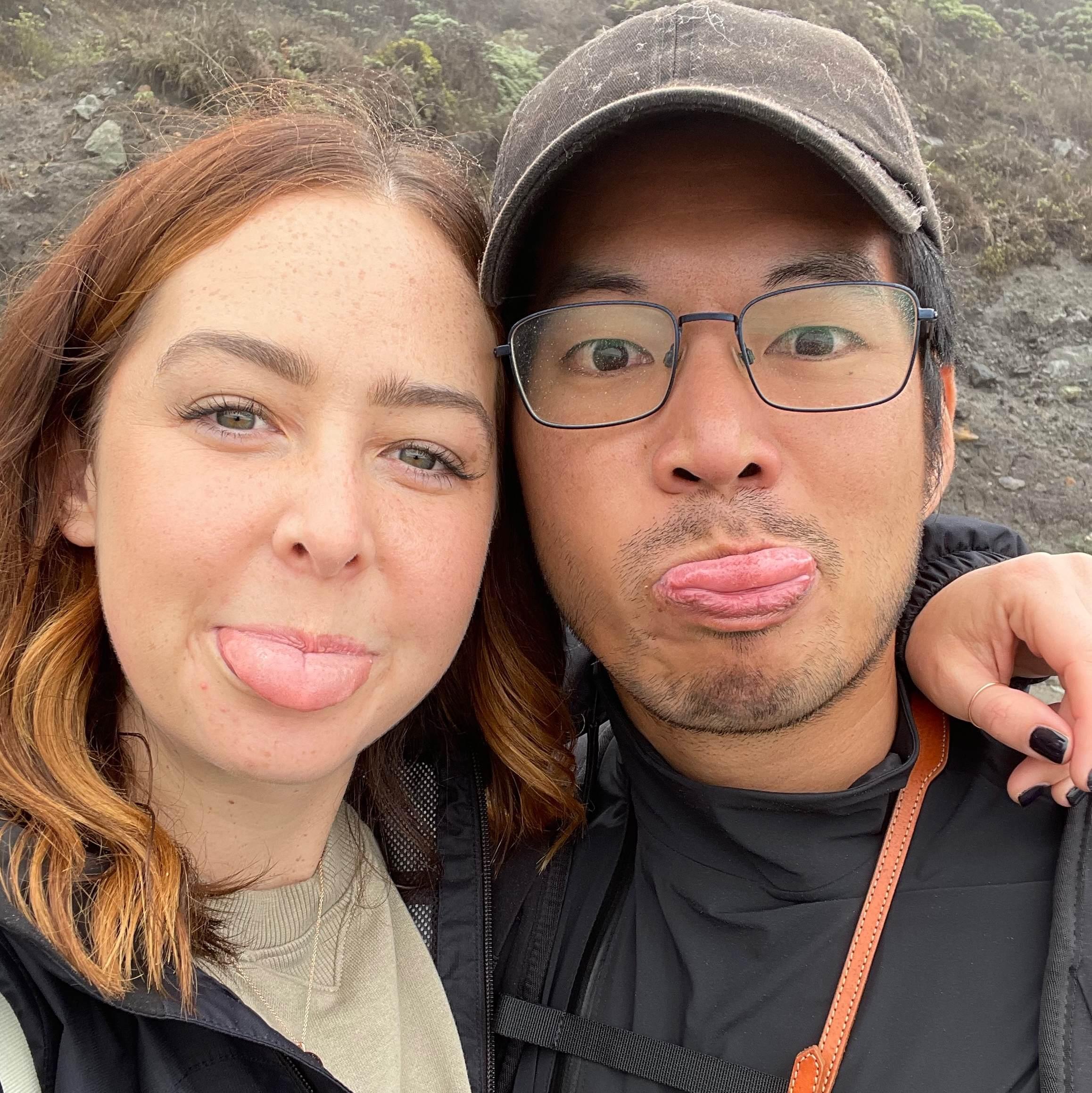 Silly selfie to celebrate our engagement weekend