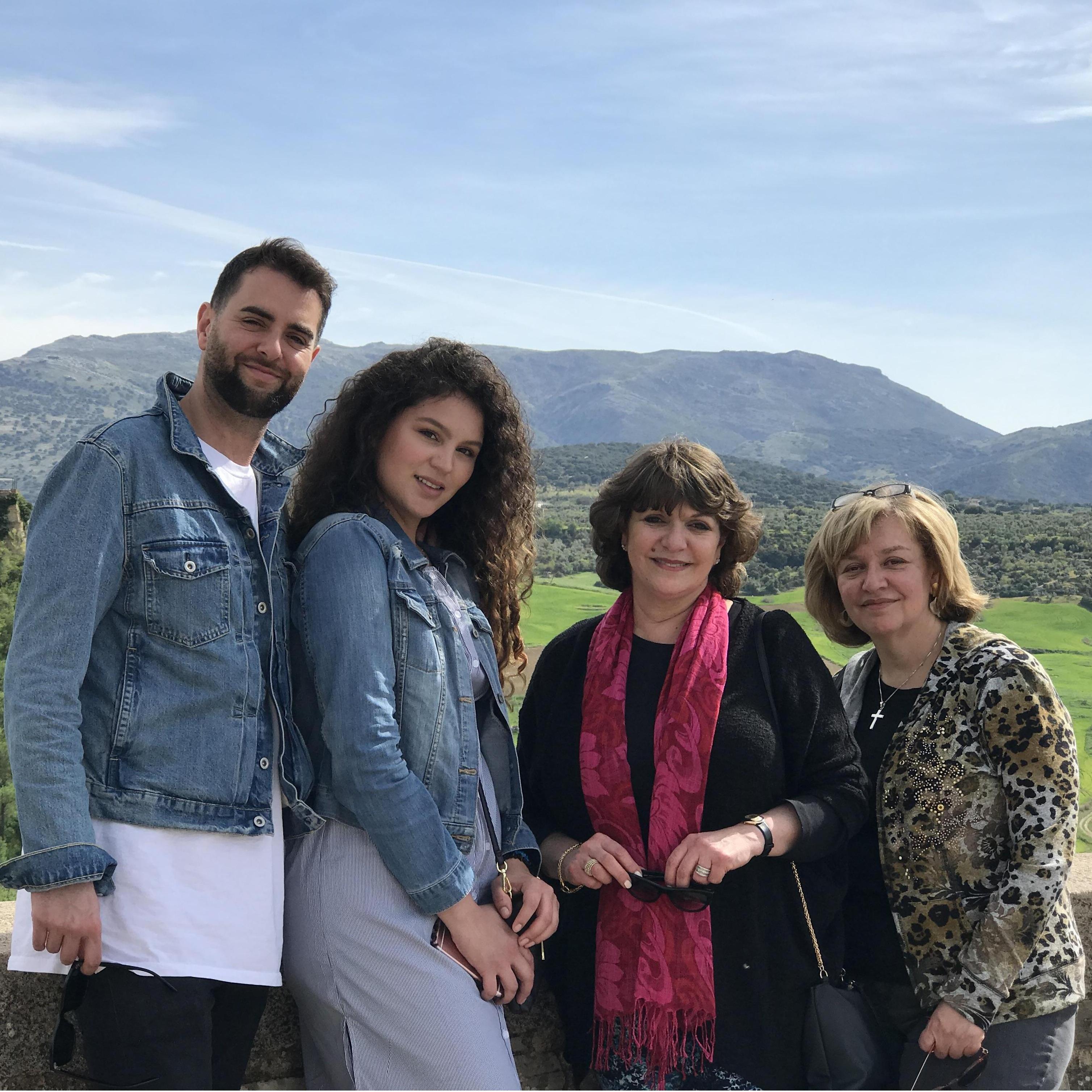 `With Mom Nadia & Aunt Denise in Rhonda, Spain 2017~