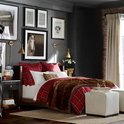 Tartan Duvet Cover Red