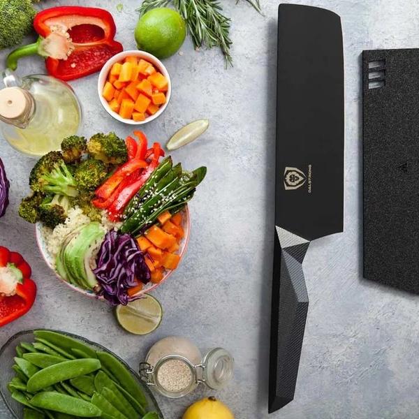 Nakiri Vegetable Knife 7" | Shadow Black Series | NSF Certified | Dalstrong ©