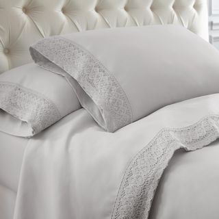 Crochet Lace 4-Piece Sheet Set