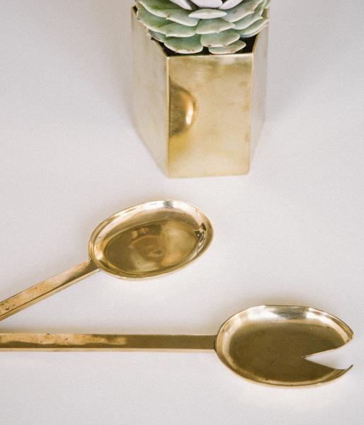 Pure Brass Serving Spoon Set