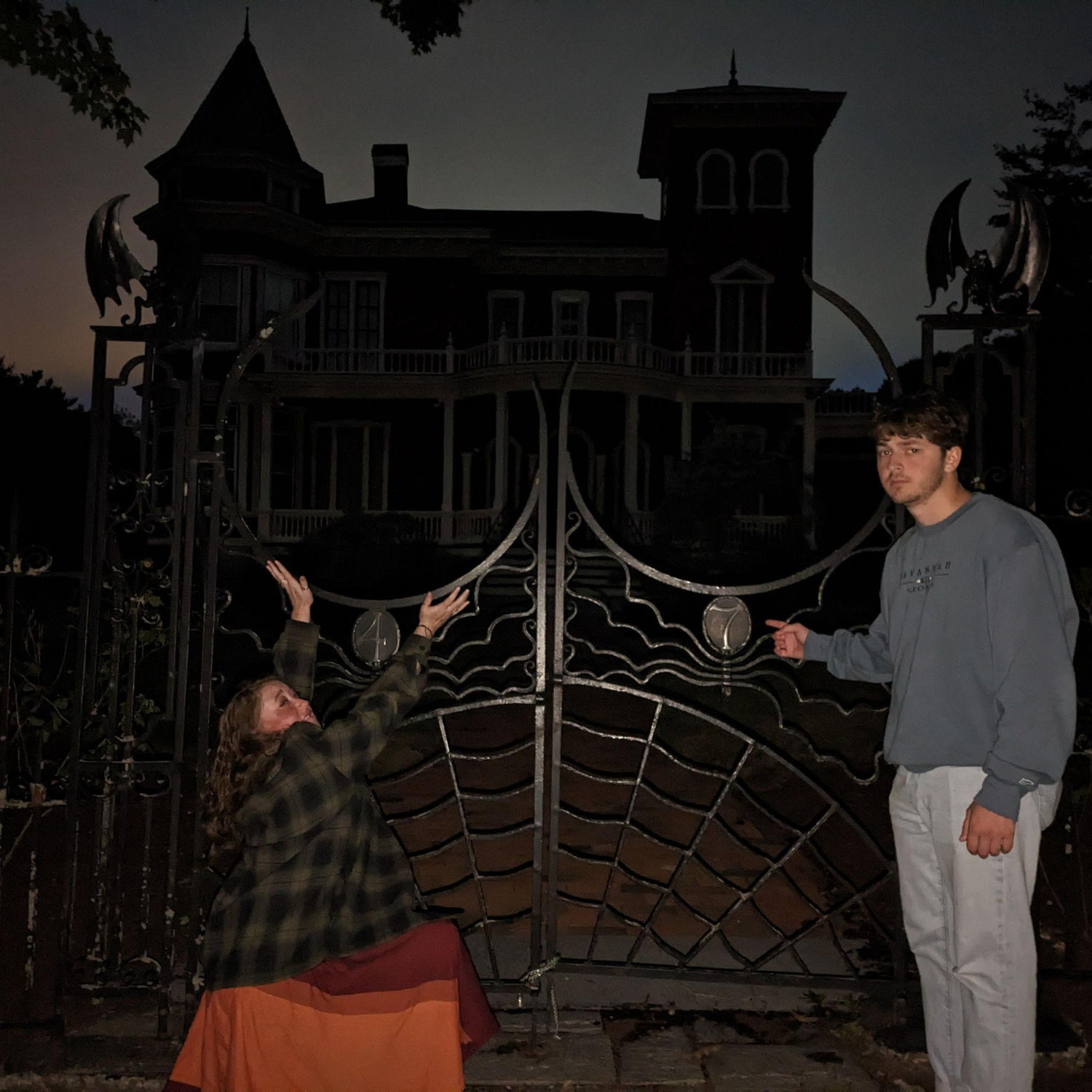 Us at Steven King's house