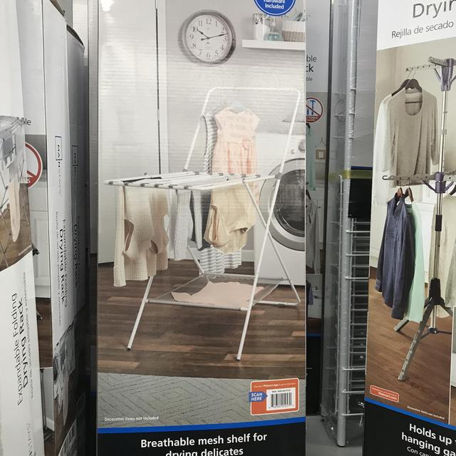 Foldable drying rack.  @ Walmart