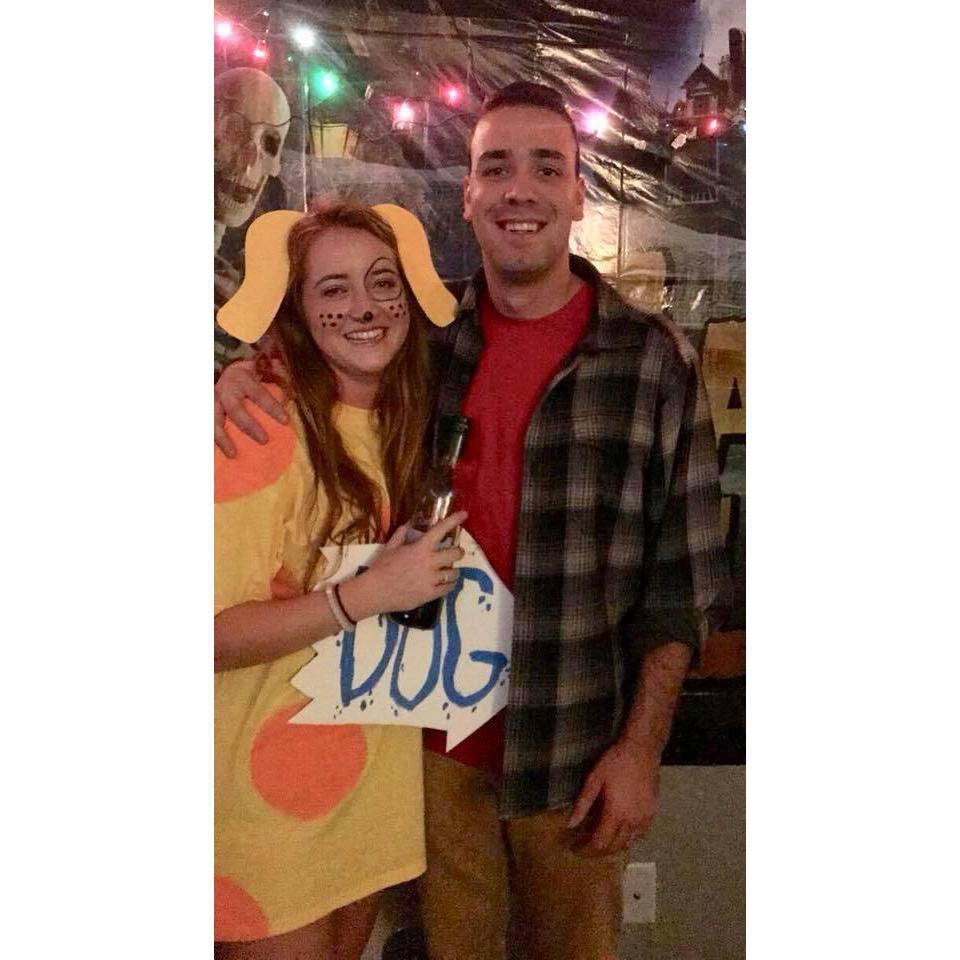 Our very first picture as a couple in 2017 on Halloween
(Yes, it bothers me that our first picture is me dressed like a dog lol)