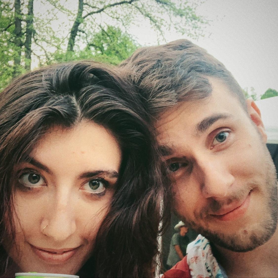 Our very first photo together at the Sunny Days Festival in Nelson Ledges
