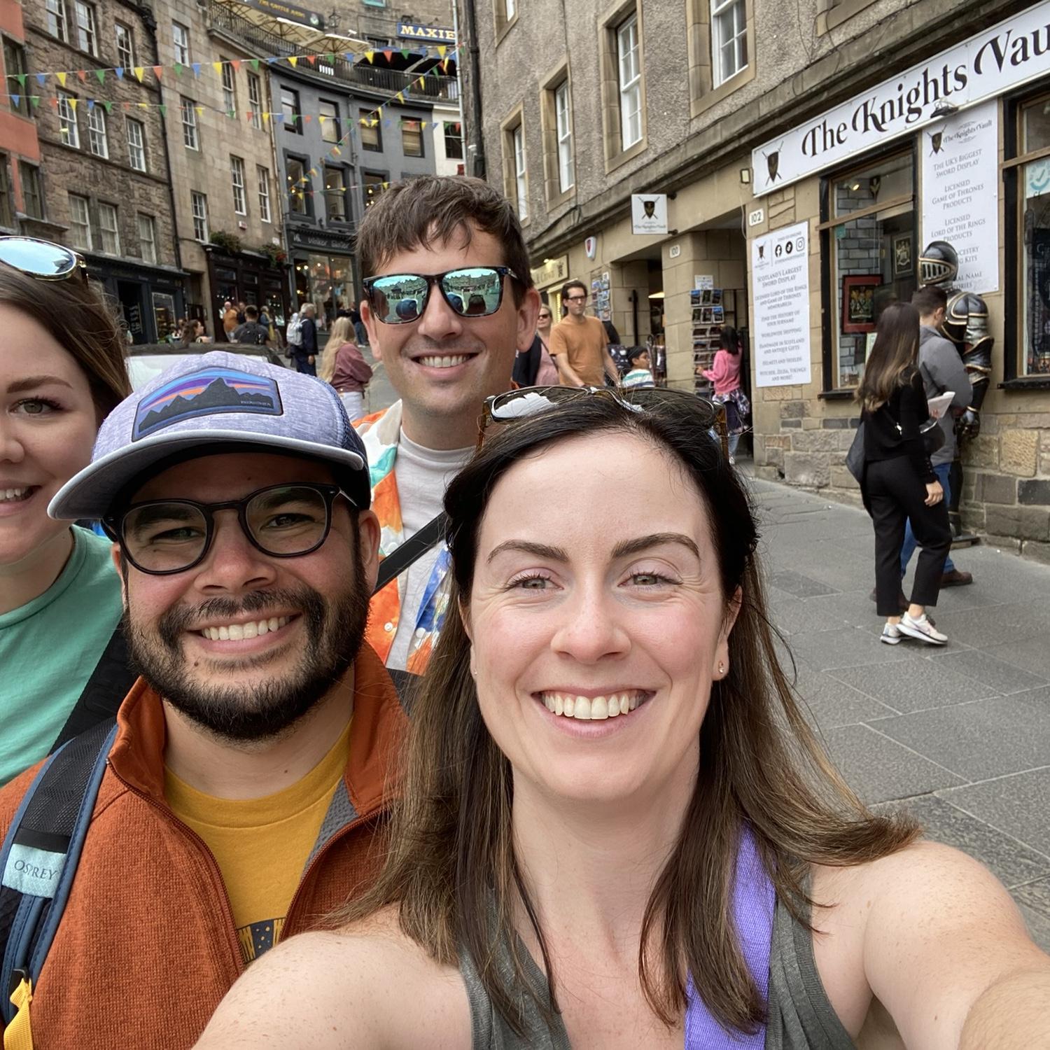 The crew in Edinburgh