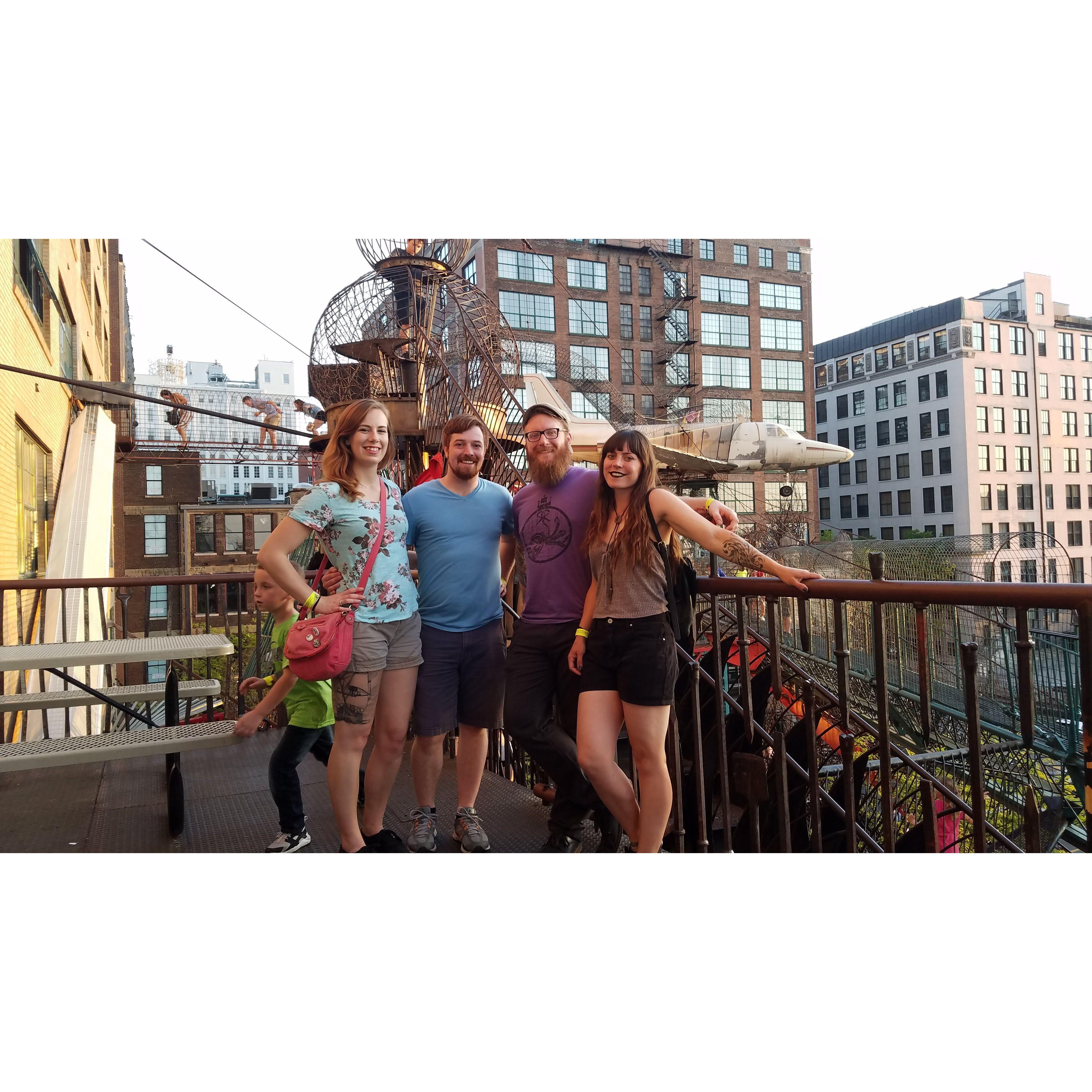 Visiting Laurie and Alex and hanging at the City Museum in St. Louis, May 2018