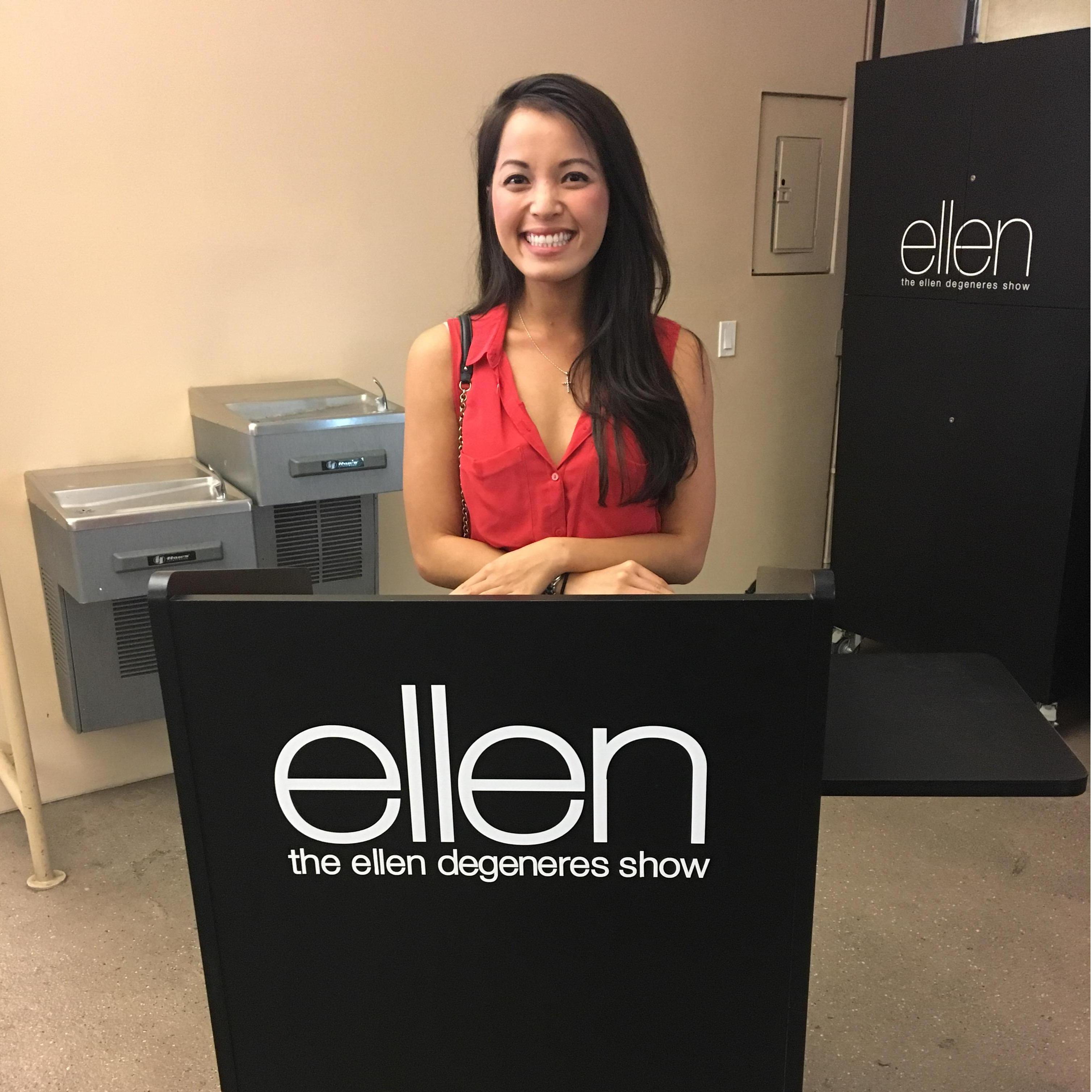 During college, Allison loved watching Ellen and always wanted to go to her show, so Daniel took her!