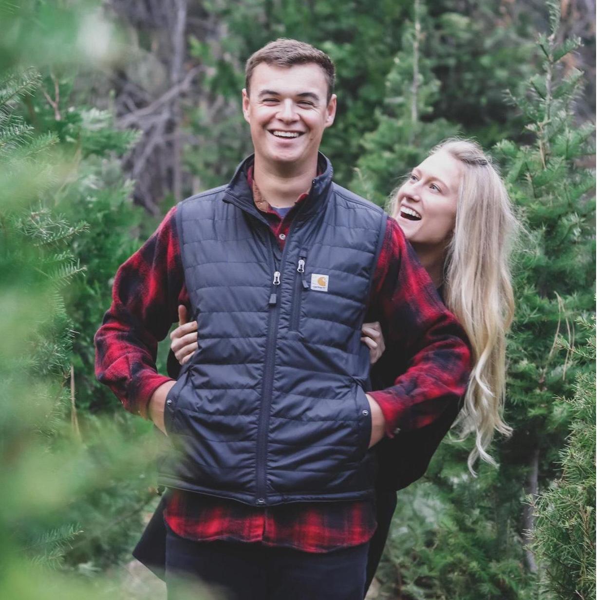 Our last Christmas as "singles," by next Christmas we'll be married!