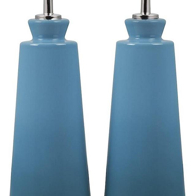 Le Creuset Signature Stoneware Oil & Vinegar set, 10 oz. each, Caribbean
