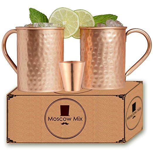 Copper Moscow Mule Mugs - Set of 2