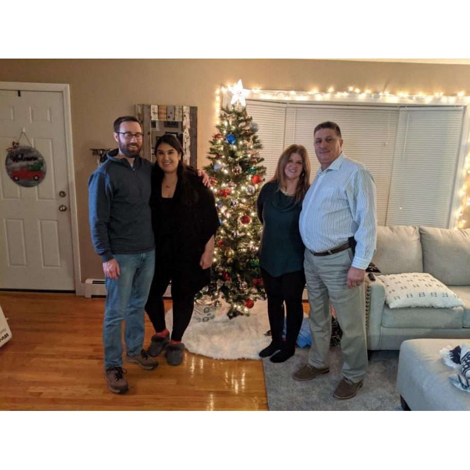 First time Chris's mom and Tommy saw our apartment