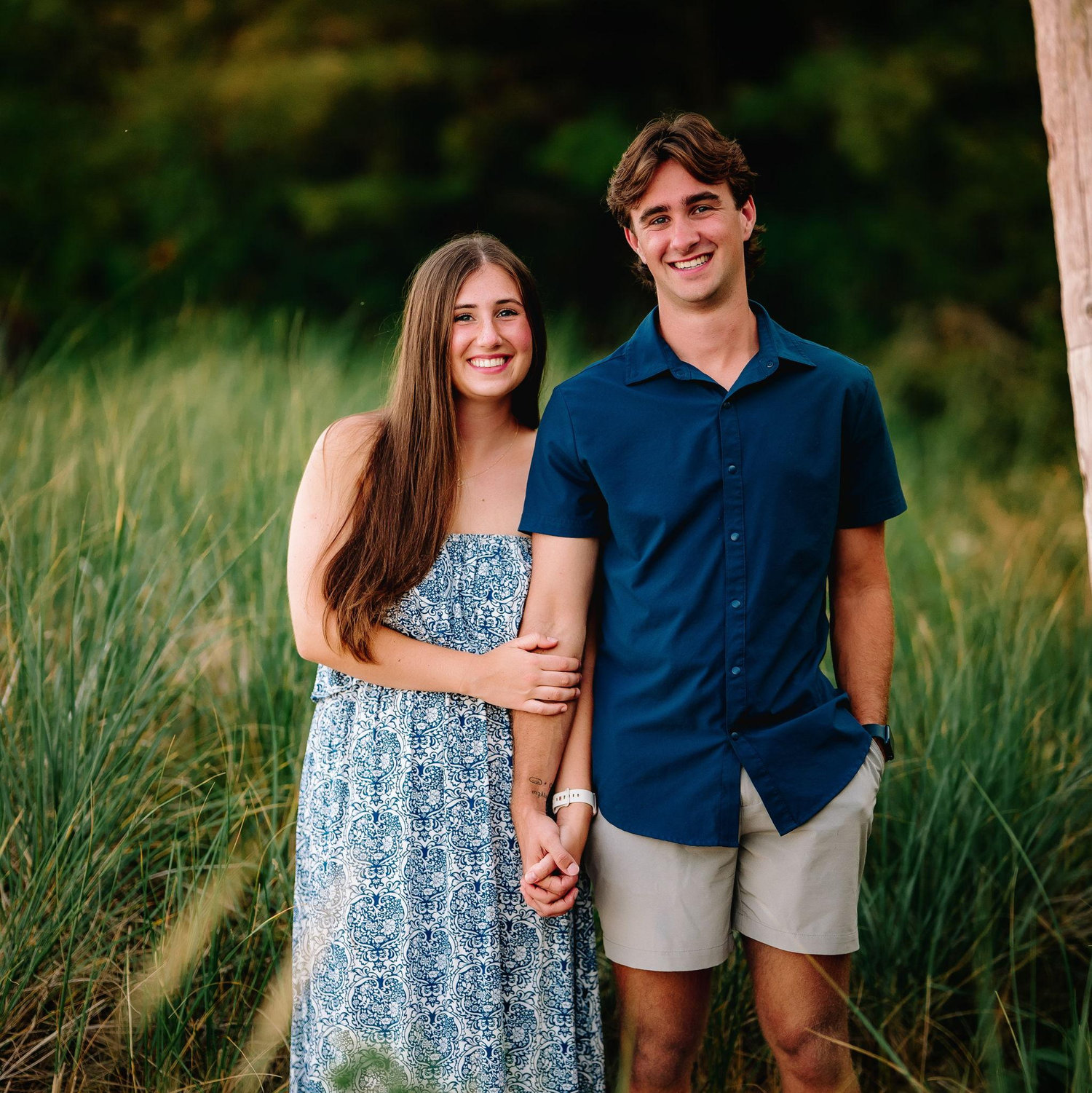 Engagement photos in Door County shot by Mom!