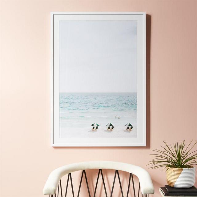 beach life with white frame 18.5"x24"